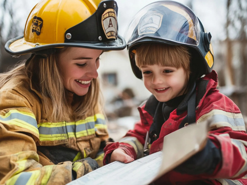 Hướng dẫn kỹ năng thoát hiểm cho trẻ em trong đám cháy - 2