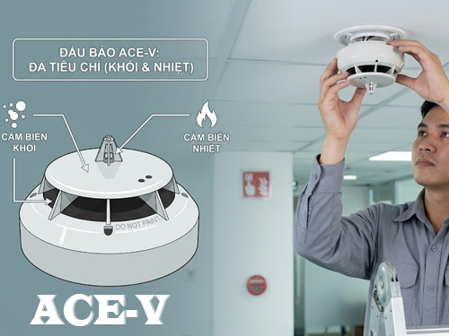 Lắp đặt và sử dụng đầu báo khói nhiệt đa tiêu chí ACE-V